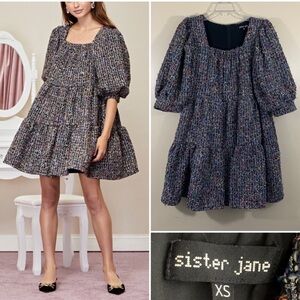 Sister Jane confetti tweed mini dress. Size XS